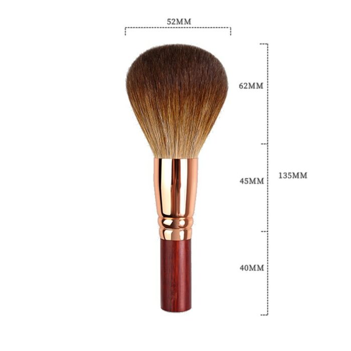 QINZHI Professional Handmade Make Up Brush 103 Large Round Face Powder Brush Short Handle Soft Red Fox Hair Makeup Brushes 6