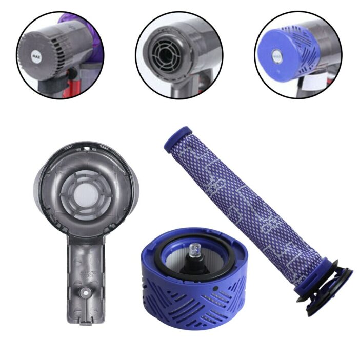 1pc Motor Rear Cover + 1pc Rear Filter +1pc Pre Filter Apply To Dyson V6 Dc58 Dc59 Dc61 Dc62 Dc74 Vacuum Cleaner Accessories Set 4