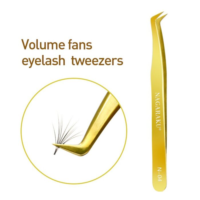 NAGARAKU 20 PCS N-series Tweezers For Eyelash Extension Fans-making Tweezers Volume Fans Eyelash Tweezers 3D Accurate Tweezers 2