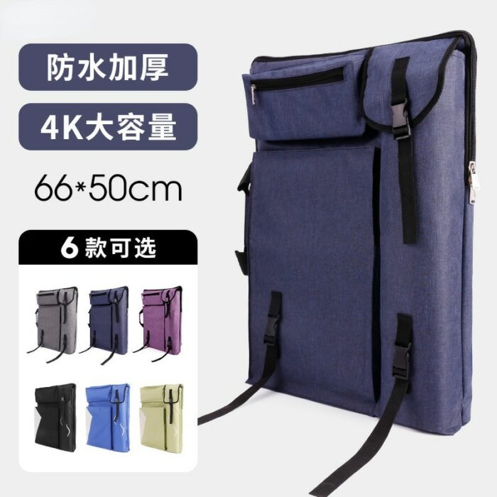 Art Student 4k Drawing Board Bag Waterproof Painting Bag Folding Easel To Go Out Sketching Backpack Painting Tools Storage 3