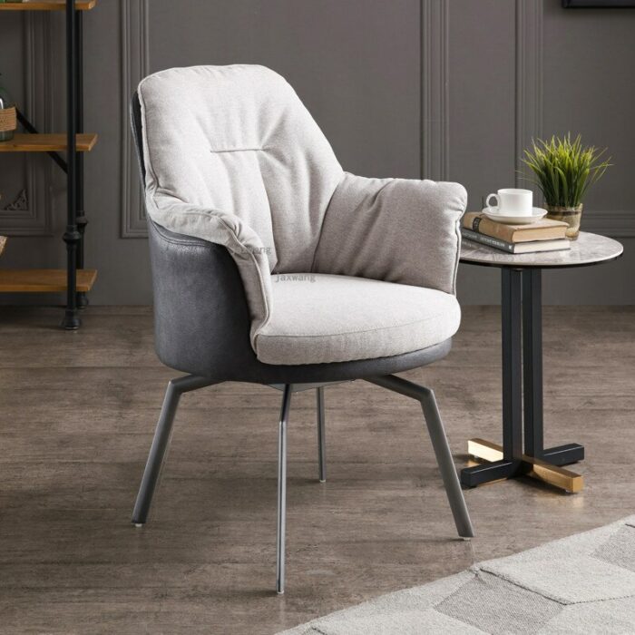 Nordic Furniture Simple Home Computer Chair Creative Design Boys Bedroom Comfortable Makeup Chair Office Leisure Back Armchair 3