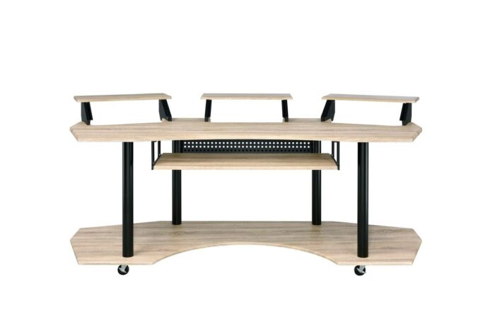 Eleazar Computer Desk, Natural Oak 92897 3