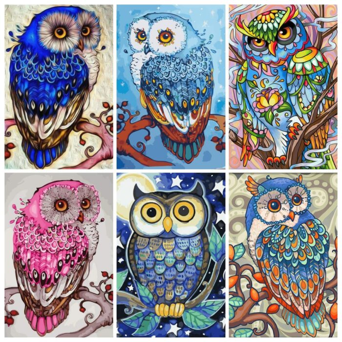 5D DIY Diamond Painting Owl Rhinestone Art Diamond Embroidery Animals Sale Mosaic Cross Stitch Kit Home Decor Gift 1