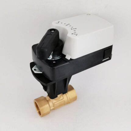 2 Way Electric Ball Valve Allows Adjustable Flow Proportion 0-10V / 4-20mA Mixing Flow Modulating Actuator Valve 1