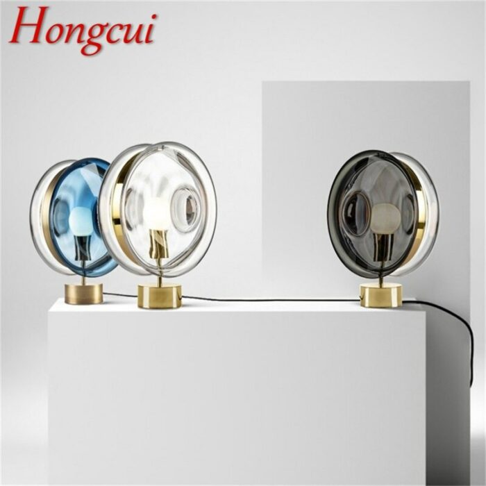 Hongcui Nordic Table Lamp Modern Creative Design LED Desk Light Decorative For Home Bedroom Living Room 1