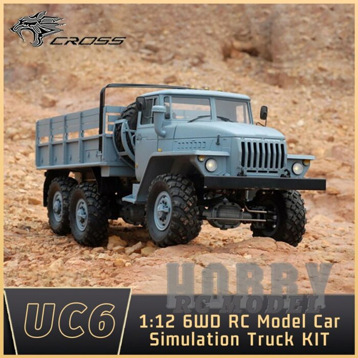 CROSSRC UC6 6WD 1/12 RC Electric Remote Control Model Car Simulation Military Truck KIT Adult Kids Toys 1