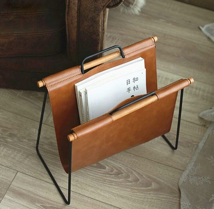 Office Decorative Magazine Newspaper Rack Metal Floor Data Storage Holder For Bedroom Study Living Room Magazine Holder Stand 6