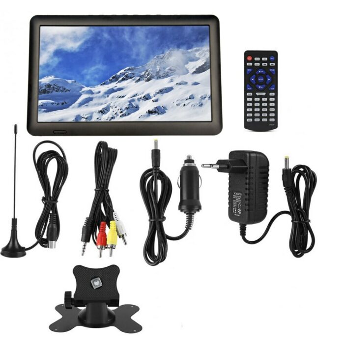 Leadstar HD 10.8 Inch LED DVBT2/DVBT Analog Portable Mini Tv Support H265/Hevc Dolby Ac3 For Home Car Boat Outdoor 3