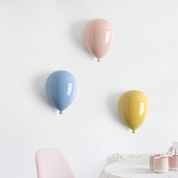 Ceramic Balloon Wall Hanging Decoration Wall Mounted Art Kids Room Decoration Home Decor Goodies Decorative Sculptures For Home 1