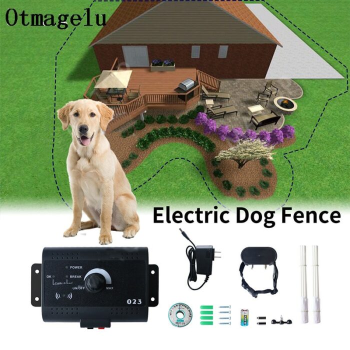 023 Safety Pet Dog Electric Fence With Waterproof Dog Electronic Training Collar Buried Electric Dog Fence Containment System 1