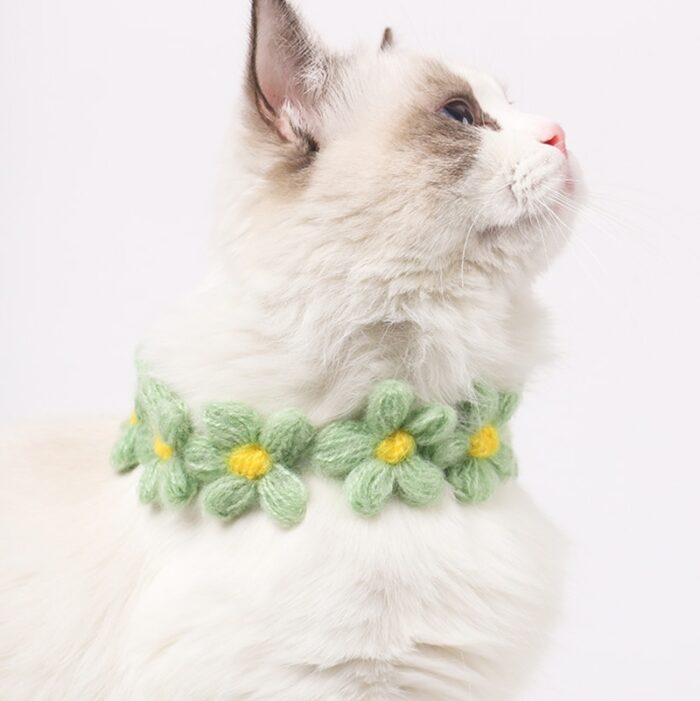 HOOPET Cat Collar Flower Small Dog Bow Tie Cute Puppy Neck Decoration Pet Necklace 4