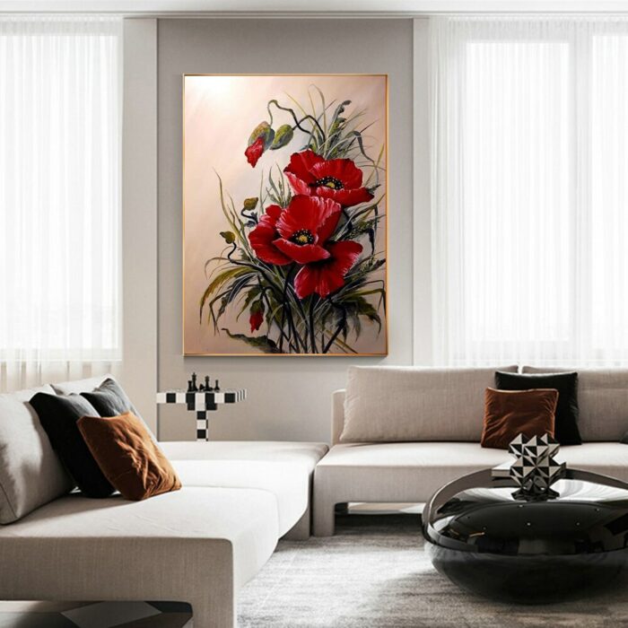 5d New Diy Arrival Diy Diamond Painting New Red Poppy Flower Full Diamond Embroidery Sale Rose Pictures Of Rhinestones Wall Art 4