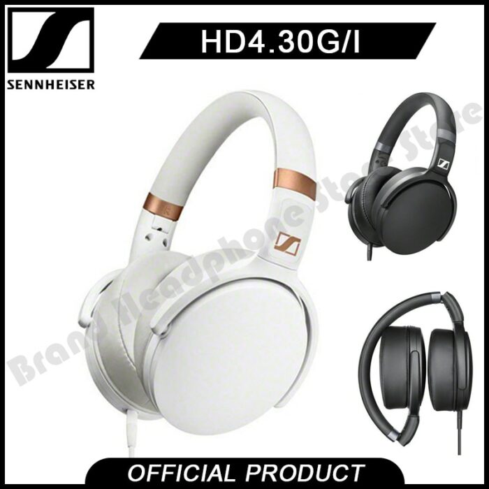 Original Sennheiser HD 4.30G/HD 4.30i Around-Ear Headphones Earphone Stereo Music Foldable Sport Headset Deep Bass for phone 1