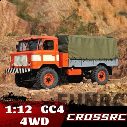 CROSSRC GC4 4WD 1/12 RC Car Freight Wagon Electric Remote Control Model Car Simulation Military Truck KIT Adult Kids Toys 1