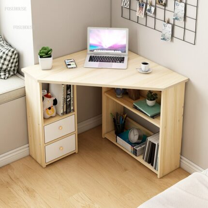 Corner Small Desktop Computer Desks Corner Desk Against The Wall Bedroom Home Student Study Desks Balcony Corner office Desks 1