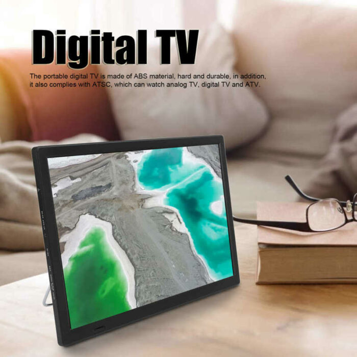 16 Inch Car Digital TV ATSC High Sensitivity Portable Digital Television US Plug 110‑220V New 1