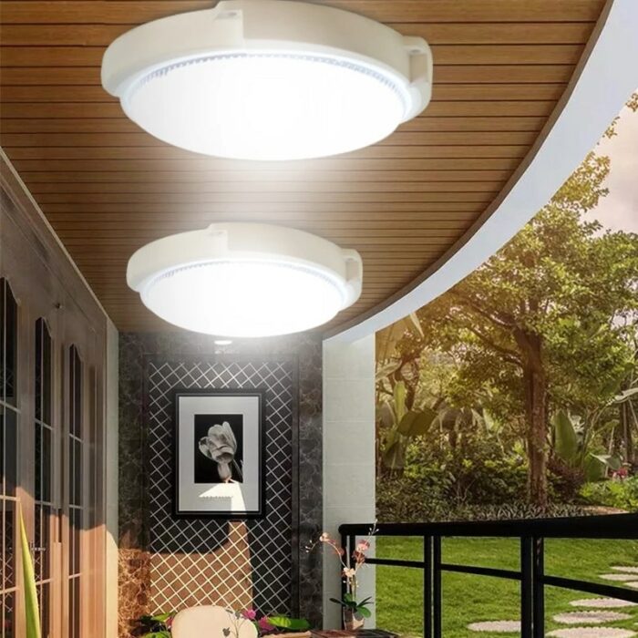 100/60/W LED Solar Ceiling light Pendant Light Outdoor Indoor Solar-Power Lamp With Line Corridor light for Garden Decoration 5