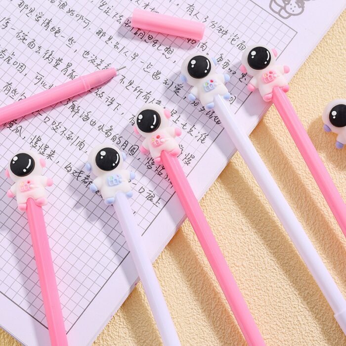 60 Pcs Creative Cartoon Astronaut Neutral Pen Student Cute Examination Signature Pen Ins Girl Heart Stationery Back To School 3