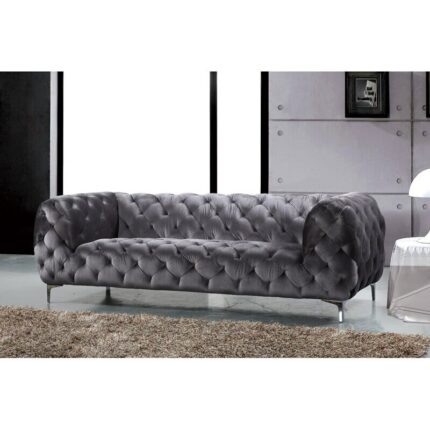 Modern Luxury Design Style Living Room Bedroom Home Office Furniture Velvet Sofa 36"H x 91"W x 28"D 1