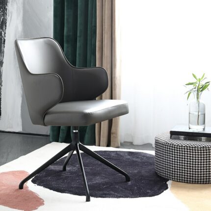 Italian Home Furniture Computer Chair Simple Modern Study Front Desk Office Chairs Dormitory Writing Swivel Chair with Armrest 2