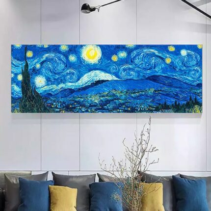 5D DIY Diamond Painting Van Gogh Starry Night Cross Stitch Kits Diamond Embroidery Mosaic Art Picture of Rhinestones home Decor 1