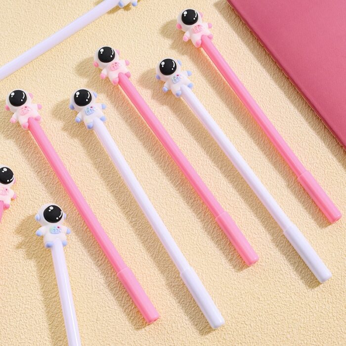 60 Pcs Creative Cartoon Astronaut Neutral Pen Student Cute Examination Signature Pen Ins Girl Heart Stationery Back To School 4