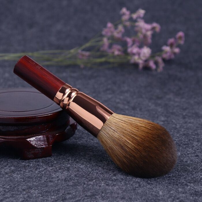 QINZHI Professional Handmade Make Up Brush 103 Large Round Face Powder Brush Short Handle Soft Red Fox Hair Makeup Brushes 5