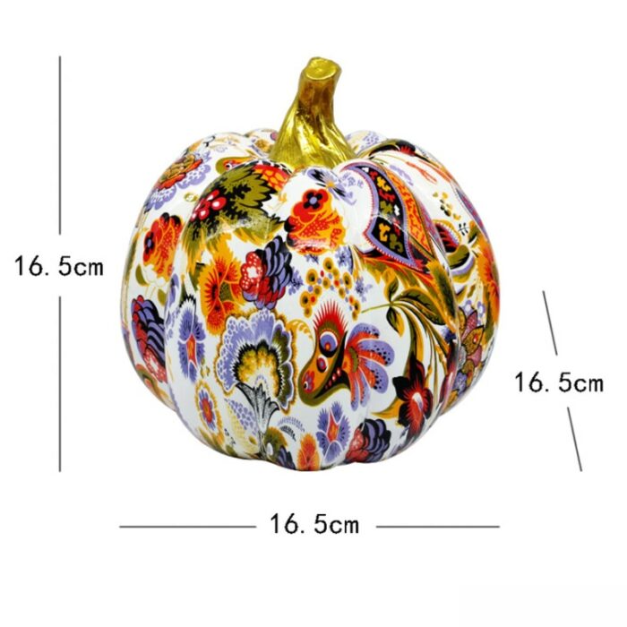 Modern Creative Painted Colorful Pumpkin Figurines Decoration Home Wine Cabinet Office Decoration Desktop Decoration Crafts 5