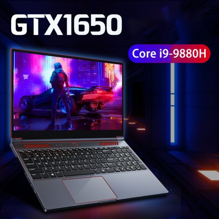 16.1 Inch Nvidia GTX1650 4G Intel Core i9 9880H Mini PC Fingerprint Max 64GB DDR4 2TB SSD Gaming Laptop Notebook Metal Ultrabook 3