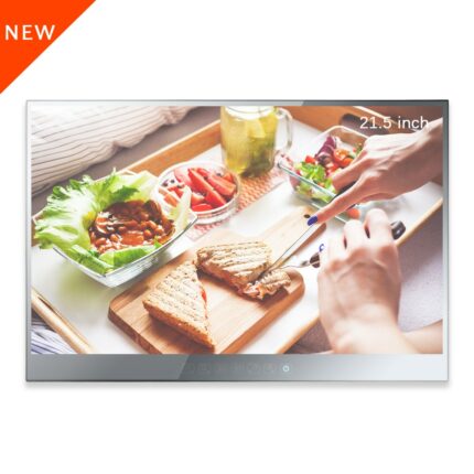 Soulaca New 21.5 inch Mirror Waterproof TV Suitable for US Bathroom Embedd Android 7.1 Full 1080 HD Dolby Sound WiFi 1