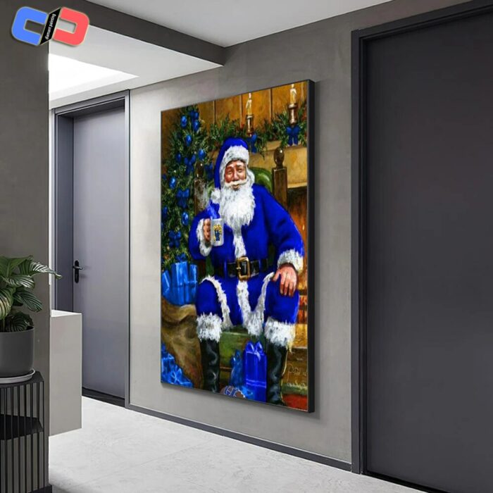 Full Square / Round Diamond Embroidery Cross Stitch Winter Snow 5D Diamond Painting Christmas Santa Claus Wall Art Handmade Gift 4