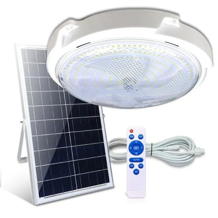 100/60/W LED Solar Ceiling light Pendant Light Outdoor Indoor Solar-Power Lamp With Line Corridor light for Garden Decoration 6