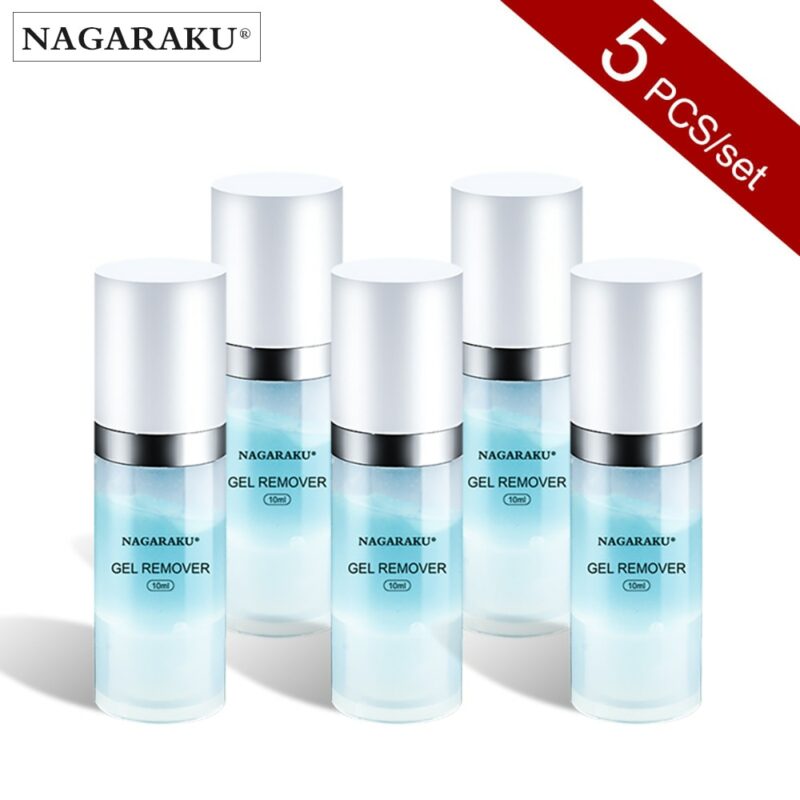 NAGARAKU 5PCS Eyelash Extension Gel Remover Fast Clear up Remover Extended False Eyelash Decomposition Adhesive Eyelash Remover 1