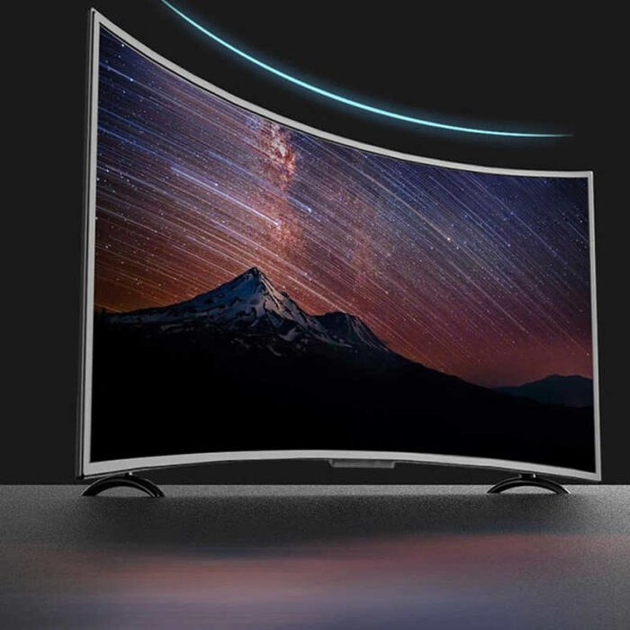 43 inch Monitor Curved Screen TV 3000R HD Smart LCD TV Ultra Thin HDR Digital WIFI Television Artificial intelligence Voice TV 6