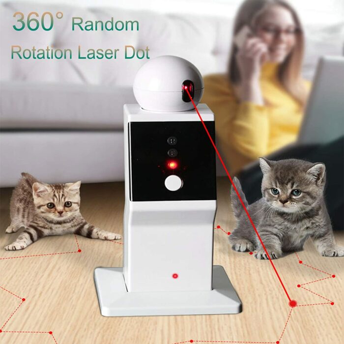 ATUBAN Cat Laser Toy Automatic,Random Moving Interactive Laser Cat Toy for Indoor Cats,Kittens,Dogs,Cat Red Dot Exercising Toy 5