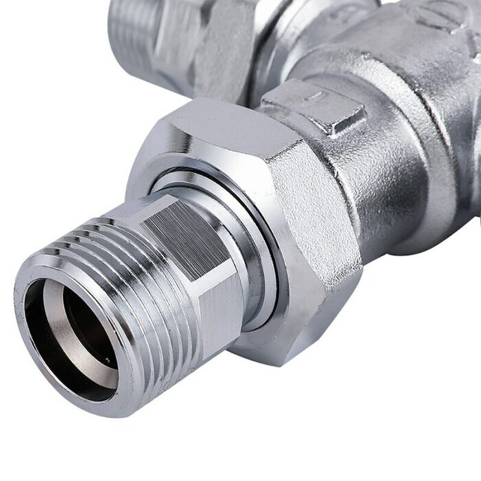 DN25 Chrome plated brass thermostatic mixing valve Temperature control valve Automatic constant temperature anti-scalding 3