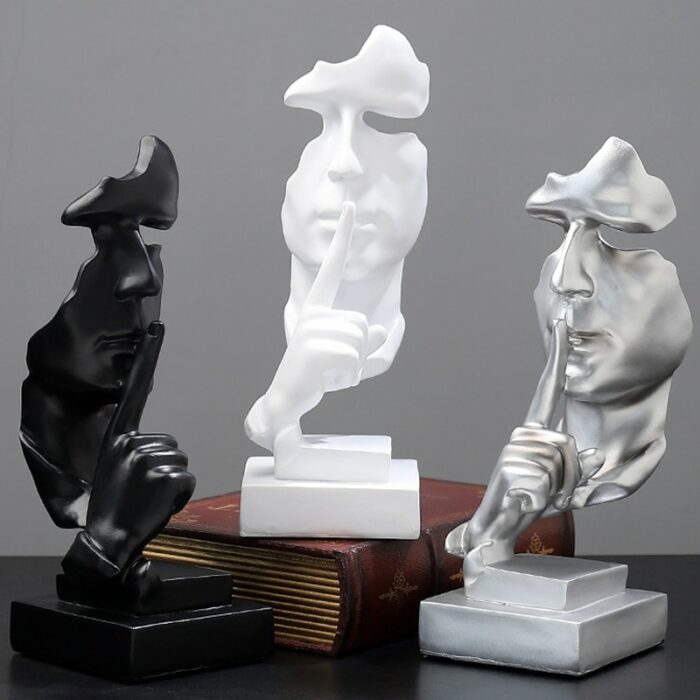 3D Statue Table Decorations Abstract Sculpture Home Decoration Accessories Decorative Art Figurine Office Living Room Decor 1