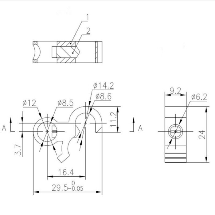 1000 pcs/lot SOLARB Aluminium Lockout Lock Dogs Safety Circuit Breaker Toggle Lock, E-lock TF0187 3