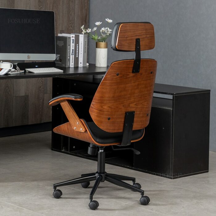 Advanced Office Chairs Modern Office Furniture Lift Swivel Backrest Chair Leisure Comfortable Computer Chair home Boss Armchair 4