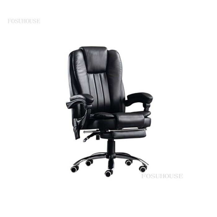 Modern Minimalist Office Chairs Office Furniture Comfortable Leisure Armrest Boss Chair Creative Home Lift Swivel Backrest Chair 2