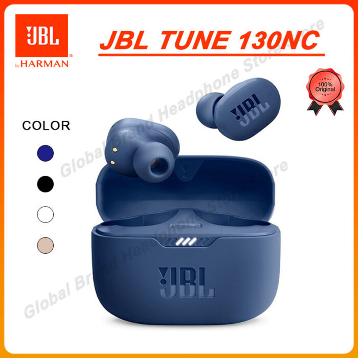 Original JBL TUNE 130NC TWS Active Noise Cancelling True Wireless Bluetooth Headphones Stereo Subwoofer Headphones Microphone 1