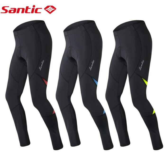 Santic Men Cycling Pants Reflective MTB Bike Cycling Long Trousers Spring Autumn Quick Drying Breathable Asian Size 1