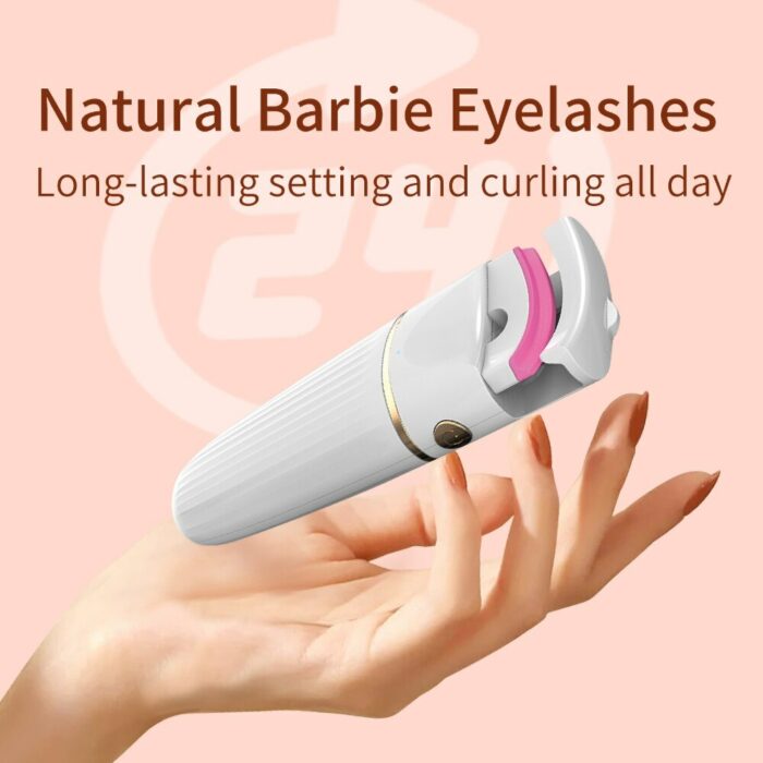 Electric Heated Eyelash Curler Curler Hot Eyelash Artifact Long-lasting Stereotyped Eyelash Curler USB Rechargable Makeup Tools 4