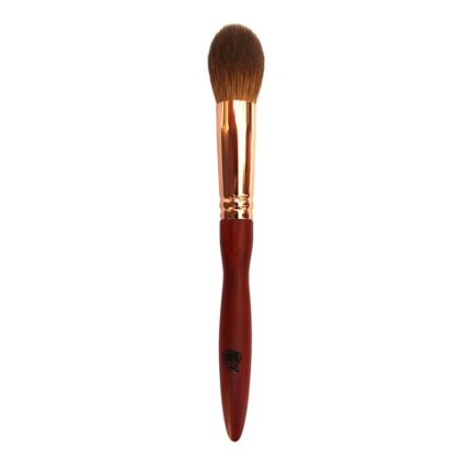 Q06 Professional Handmade Makeup Brush Soft Red Fox Hair Tapered Highlighter Brush Red Sandalwood Handle Make Up Brushes 1