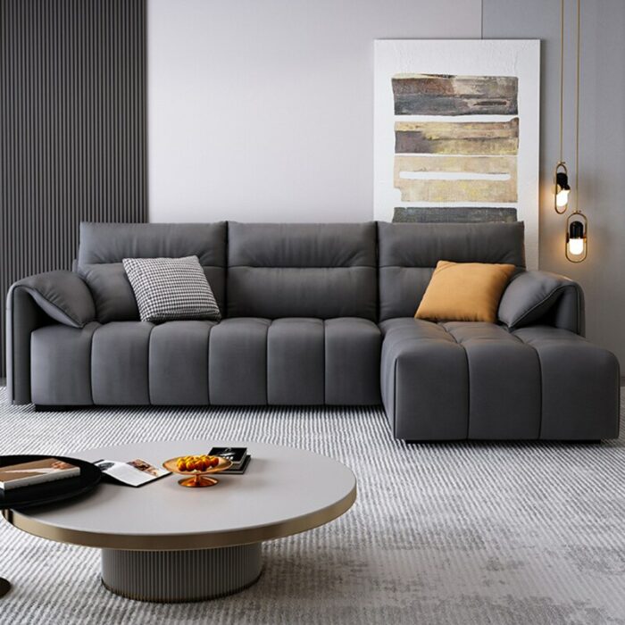 Convertible Combination sofa L-shaped Sofa gray 1