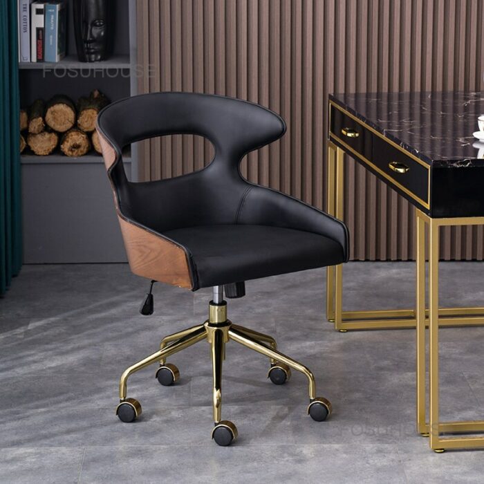 Luxury Nordic Household Computer Chair Lifting Office Chairs Simple Home Office Furniture Comfort Back Swivel Gaming Armchair 4