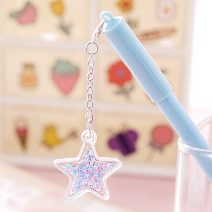 32 Pcs Girls' Unisex Pen Cute Star Pendant Cute Student Learning Stationery Examination Signature Pen Cheap Kawaii Stationery 4