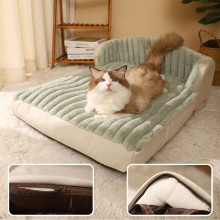 HOOPET Pet Bed Cat Thick Sleeping Bed Winter Warm Cushion for Cats Small Dogs Comfortable Sofa Kennel Dog Basket Pet Products 2