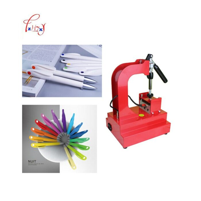 Digital Pen Press Machine DIY Pen Heat Transfer Printing Machine 3Pens At Once Printer Office Home Accessories 110V/220V 1pc 4