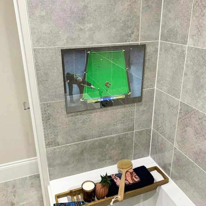 Soulaca 22inch Bathroom TV Luxury Smart Mirror TV IP66 Waterproof Full HD with Wi-fi & Bluetooth (2022 Model with 7 Touch Keys) 4